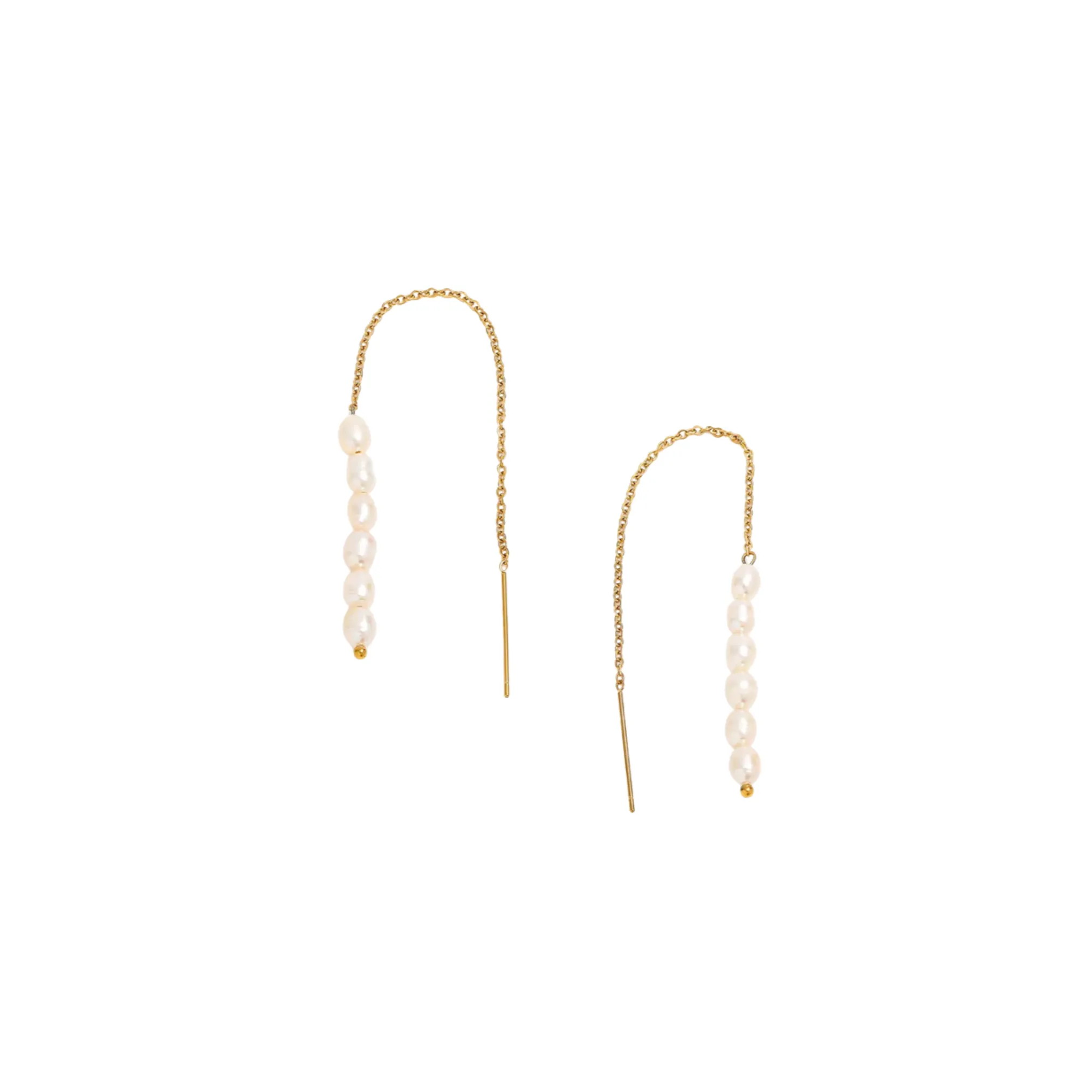 Pearl Threader Earrings