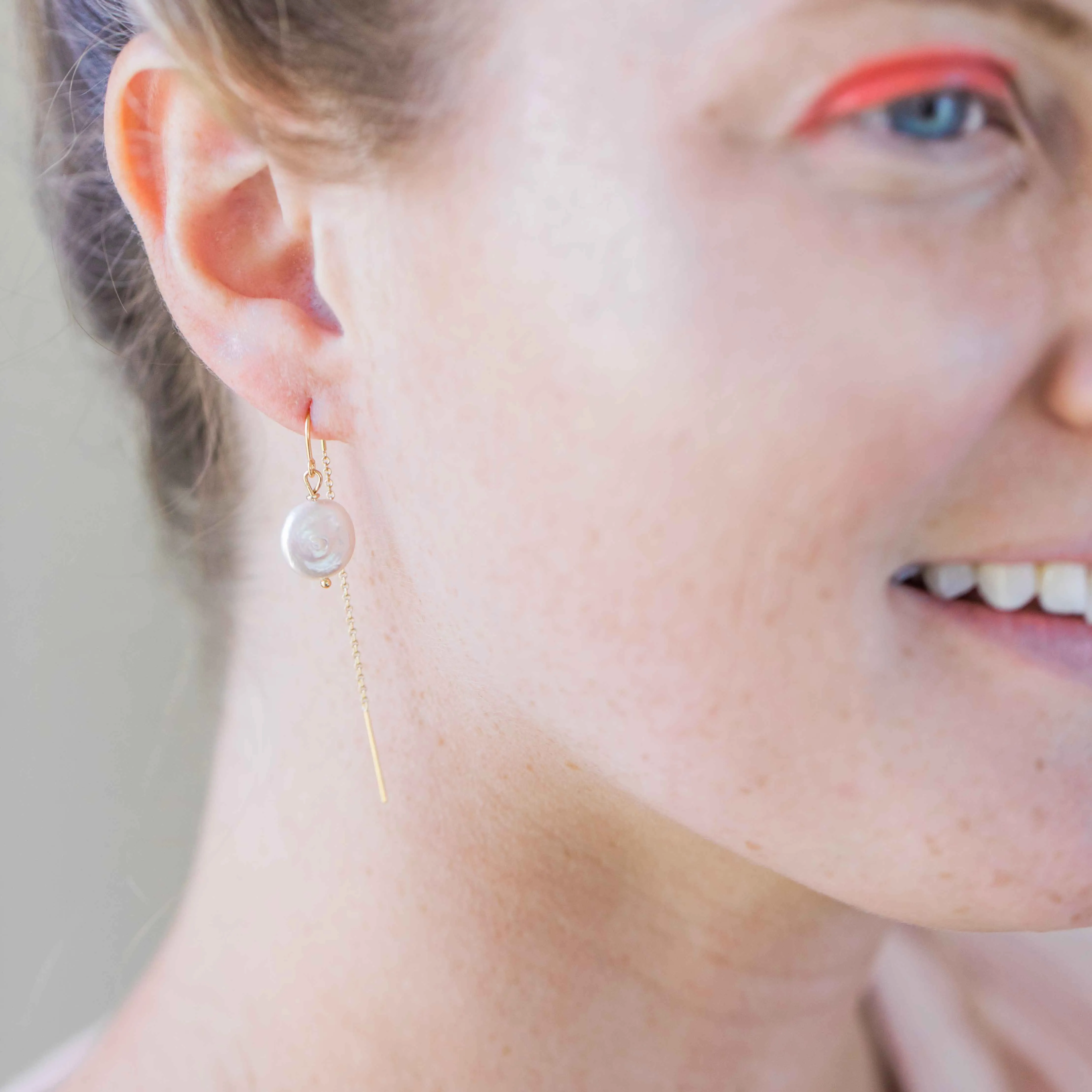 Pearl Threader Earrings