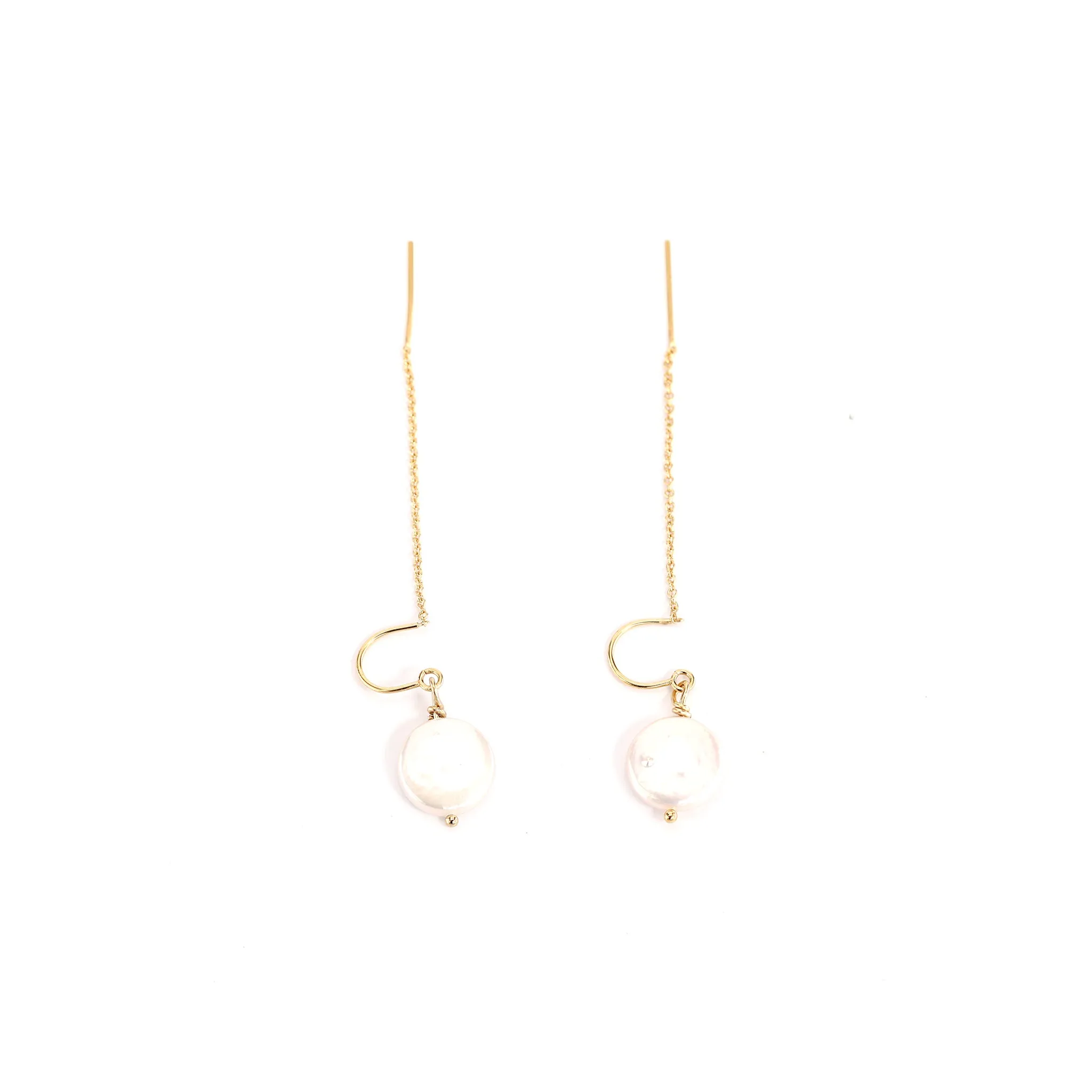 Pearl Threader Earrings