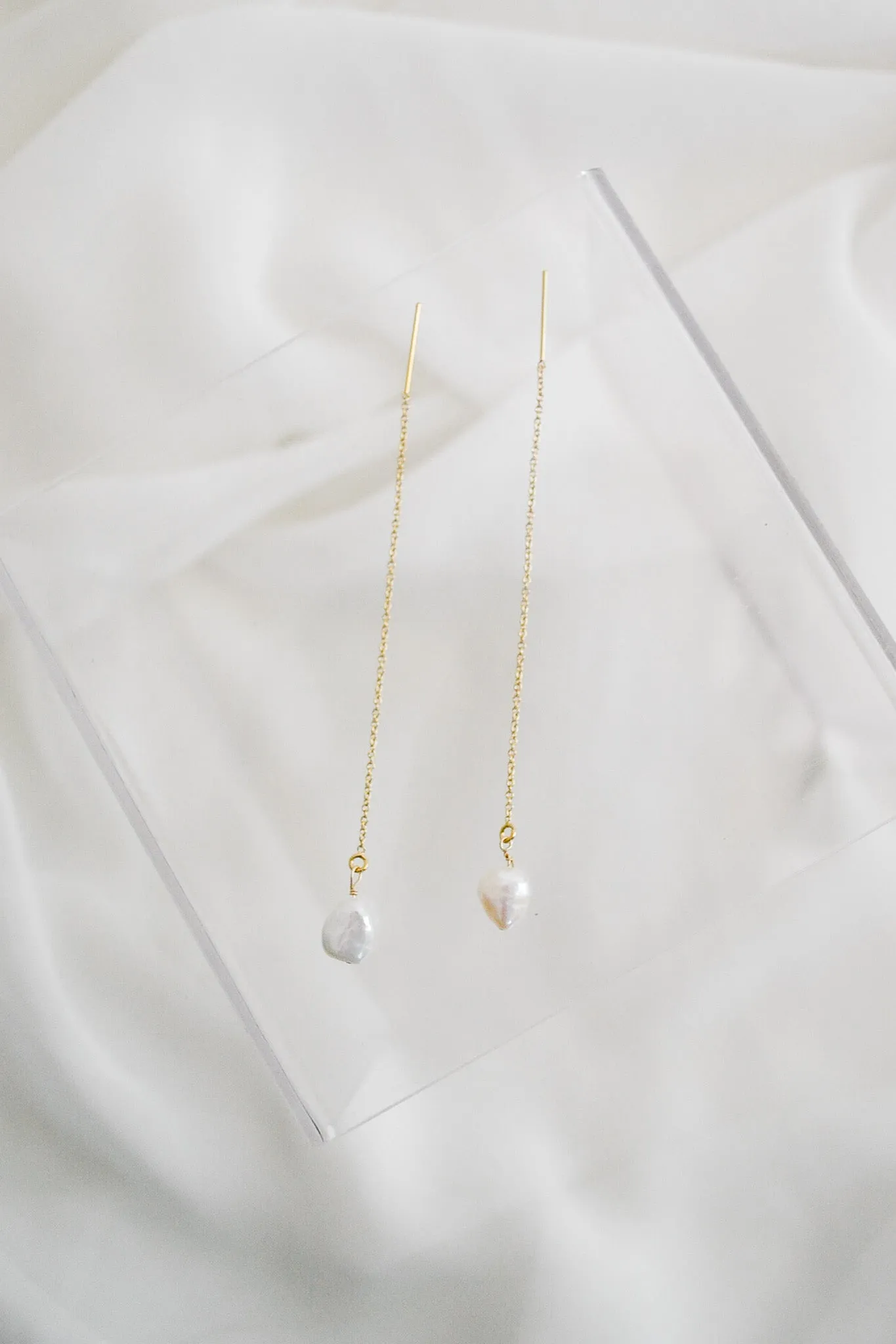 Pearl Threader Earrings