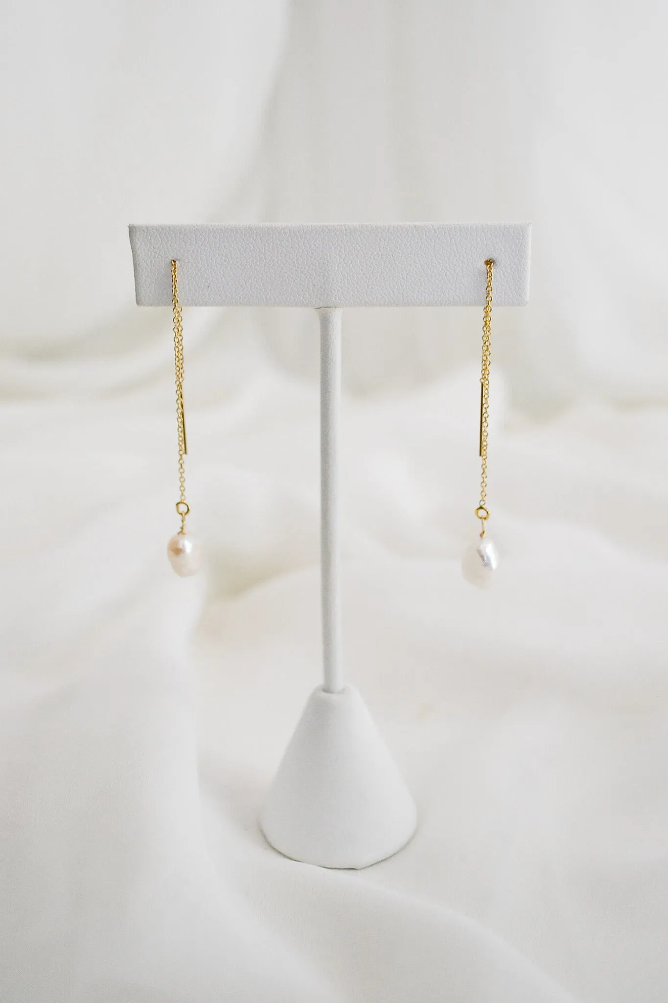 Pearl Threader Earrings