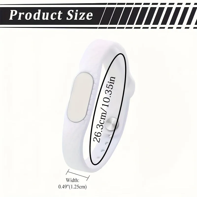 Personalised Silicone Wristband with Adjustable Letter Sliders