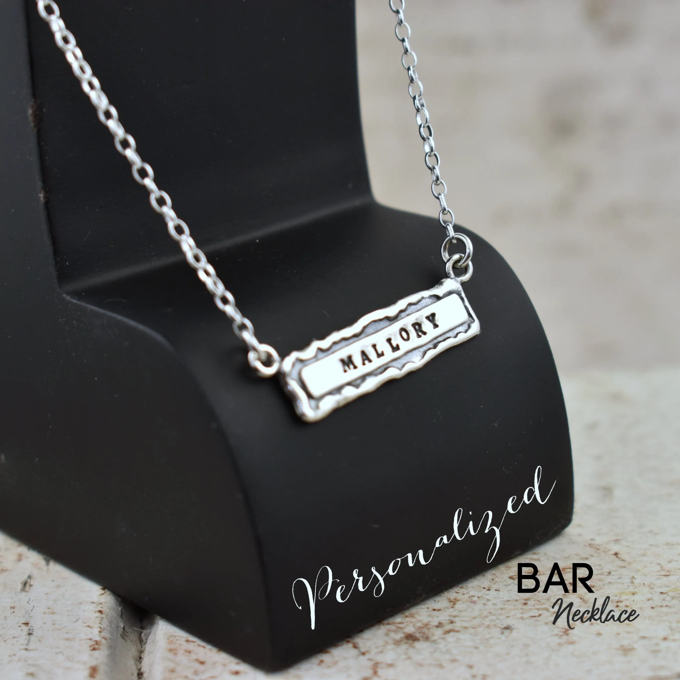 Personalized Bar Necklace