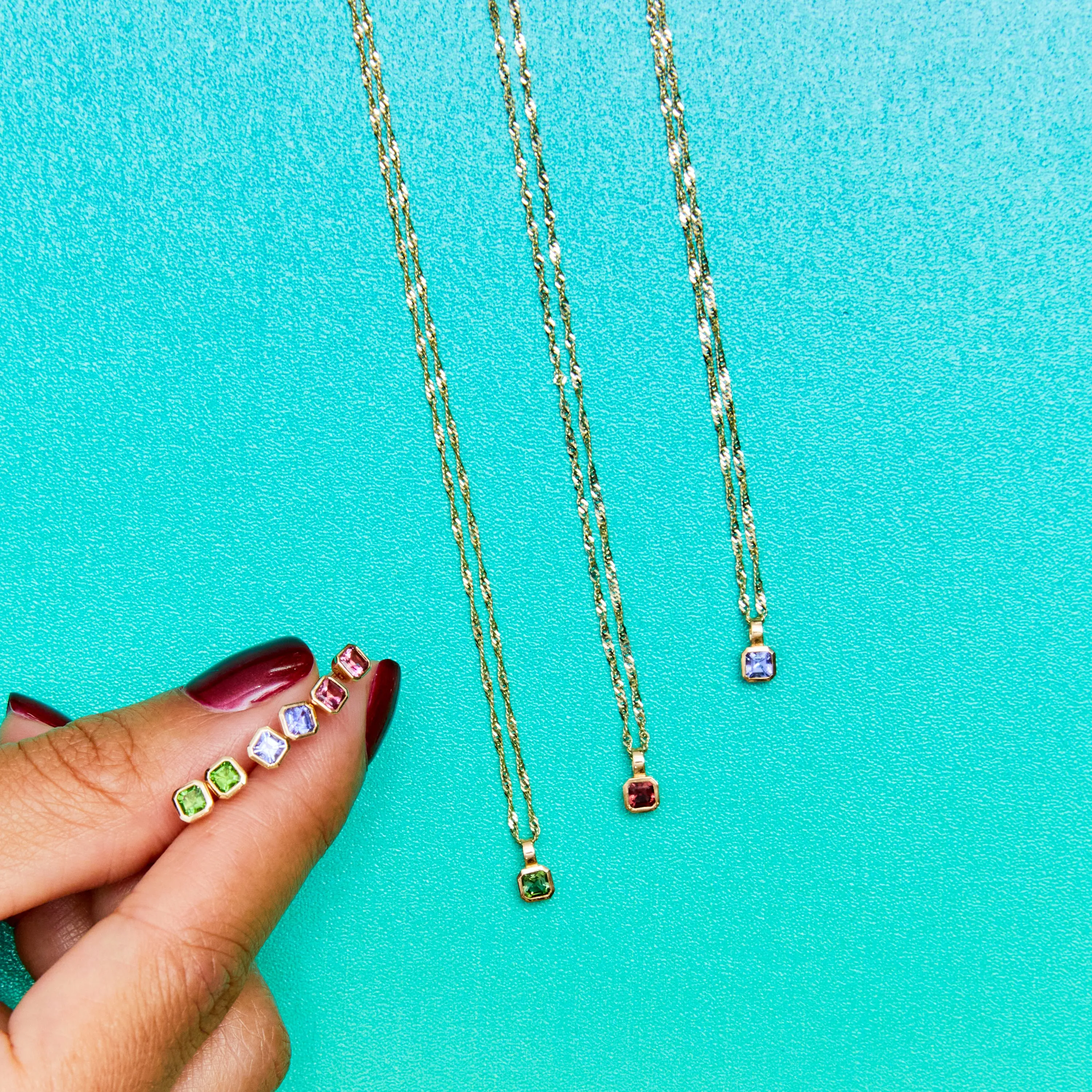 Petite Iris Asscher Charm