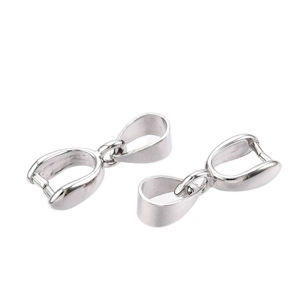 Pinch Bail 15mm Nickel 10/pk