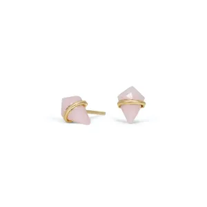 Pink Opal Kite Stud Earrings