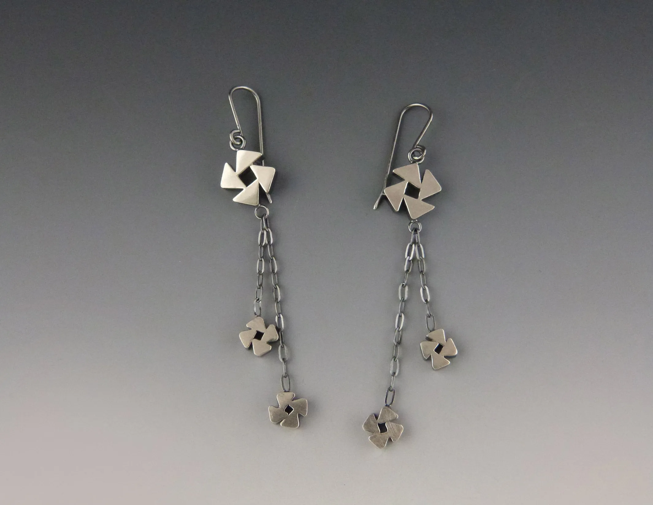 Pinwheel Drop Earrings