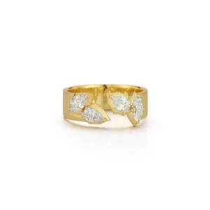 Poppy Open Band with Pear & Marquise Diamonds