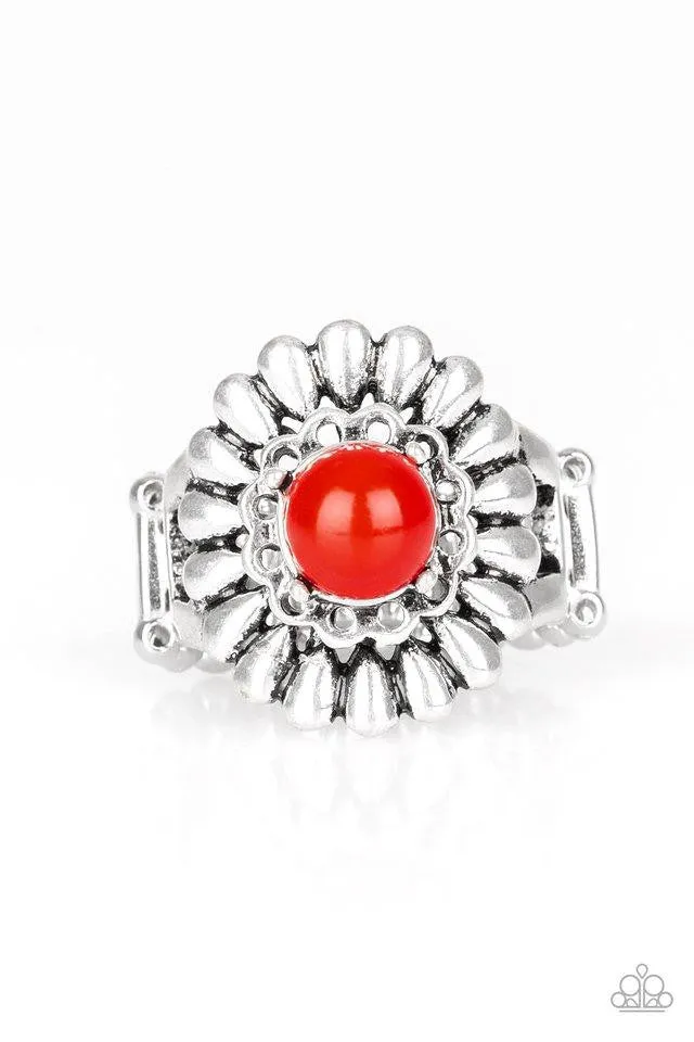Poppy Pep Red Paparazzi Ring