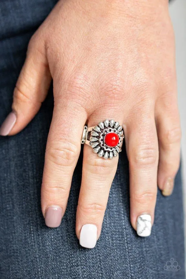Poppy Pep Red Paparazzi Ring