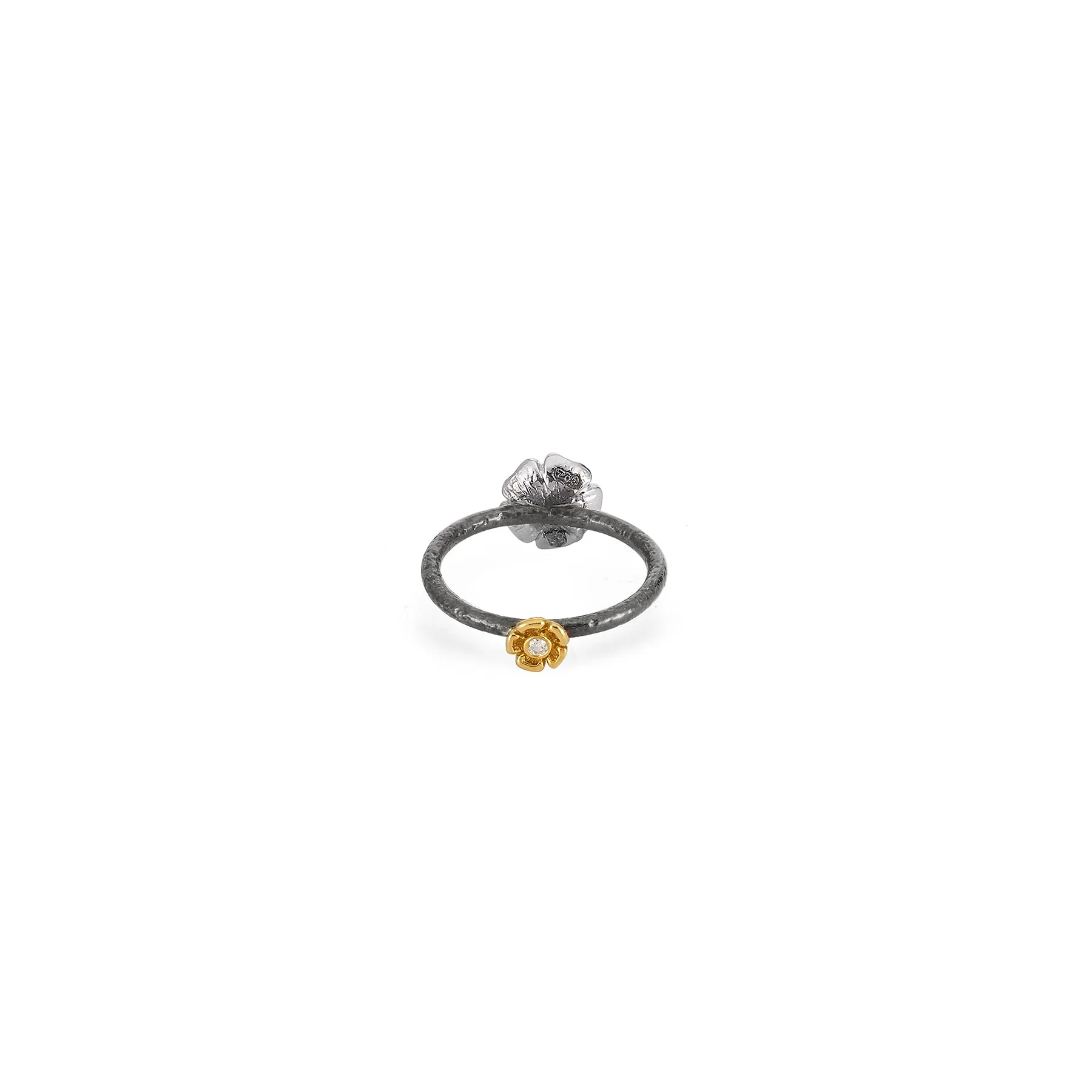 PRECIOUS POSIE RING—MINI/WHITE GOLD