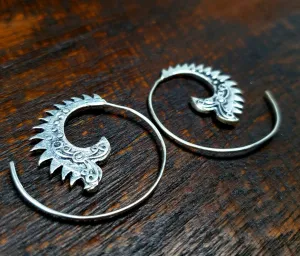 Prehistoric Loop Earrings