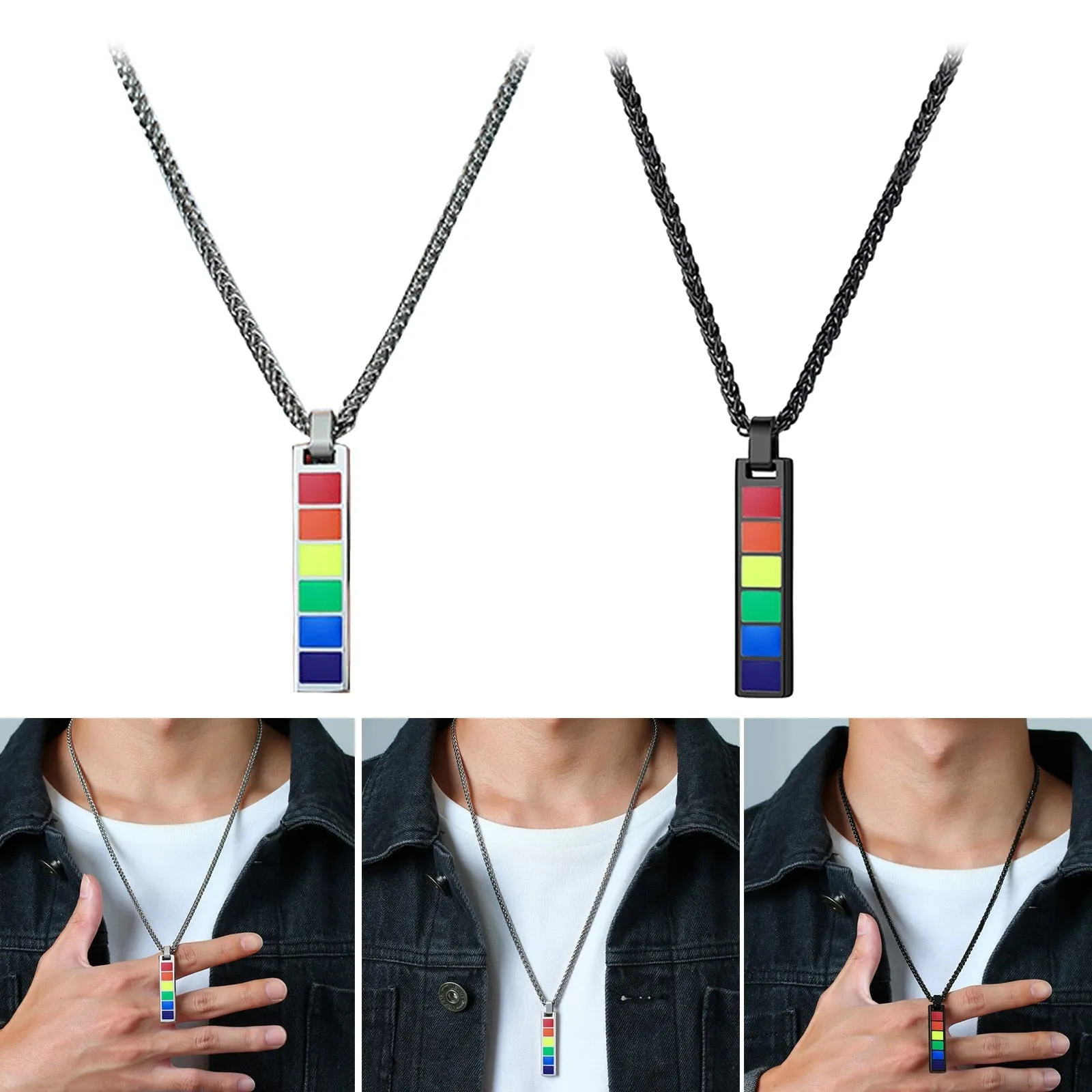 Pride Bar Tag Necklace