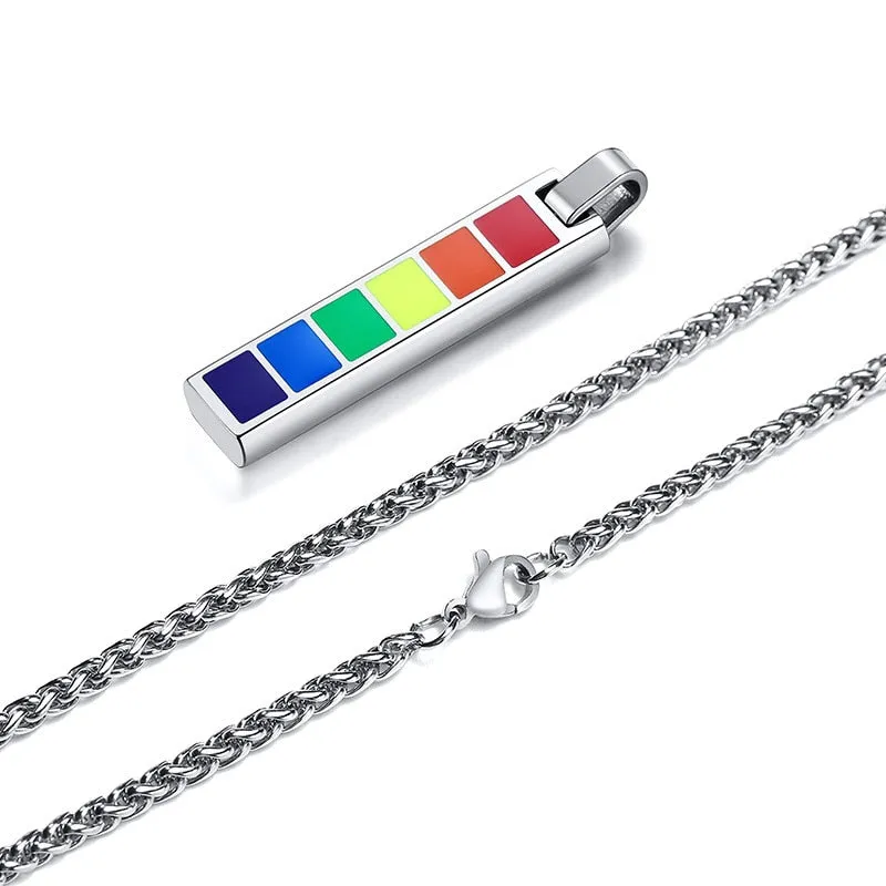 Pride Bar Tag Necklace