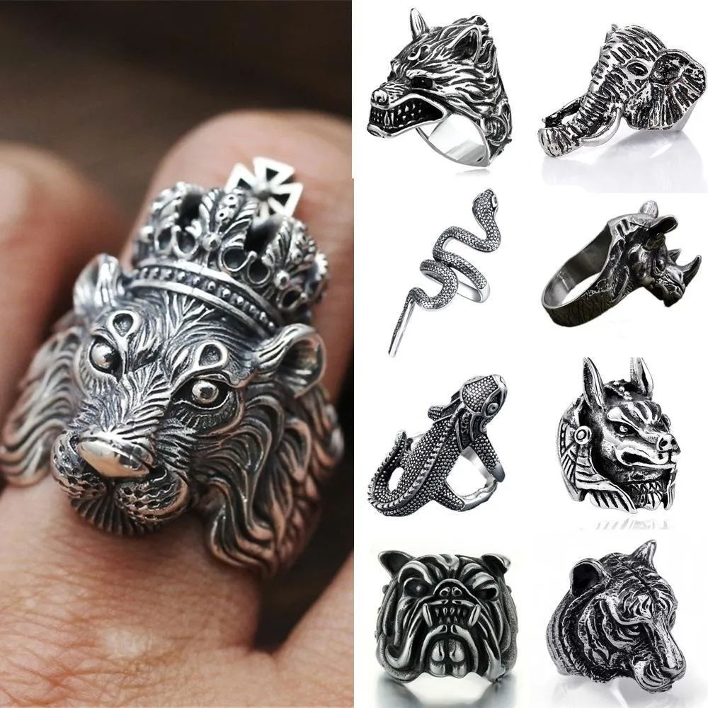 Punk Animal Open Ring