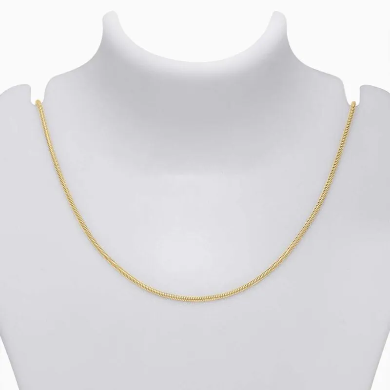 Pure 925 Silver Chain -  Gold Plated With Thick Rope Design
