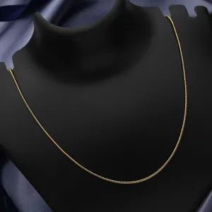 Pure 925 Silver Chain -  Gold Plated With Thick Rope Design
