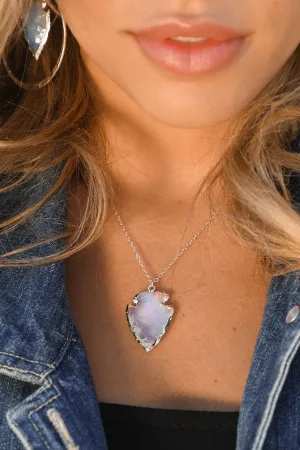 Purity Opalite Silver Necklace