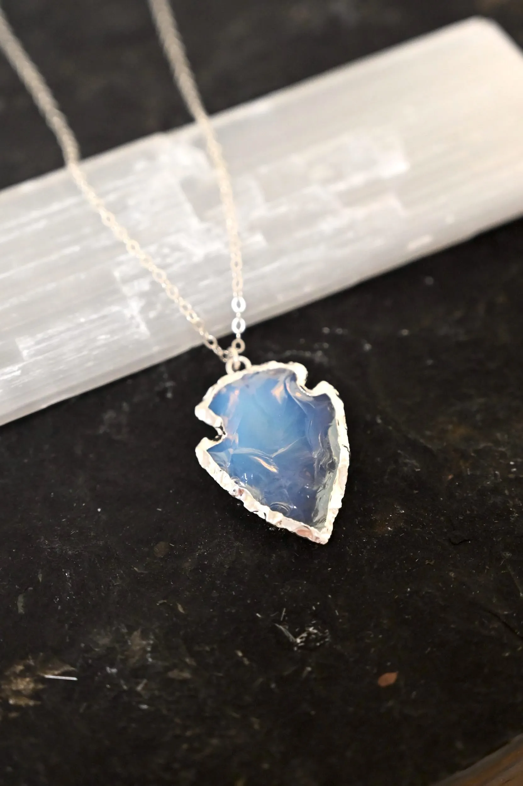Purity Opalite Silver Necklace
