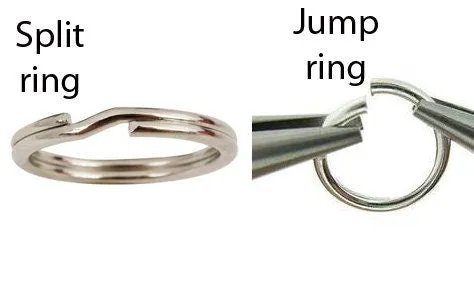 Quality 7mm Split Rings, Double Loop Split Rings, Strong Double Loop 7mm Split Ring, Chunky Necklace and Bottle Cap Supply, Split Rings