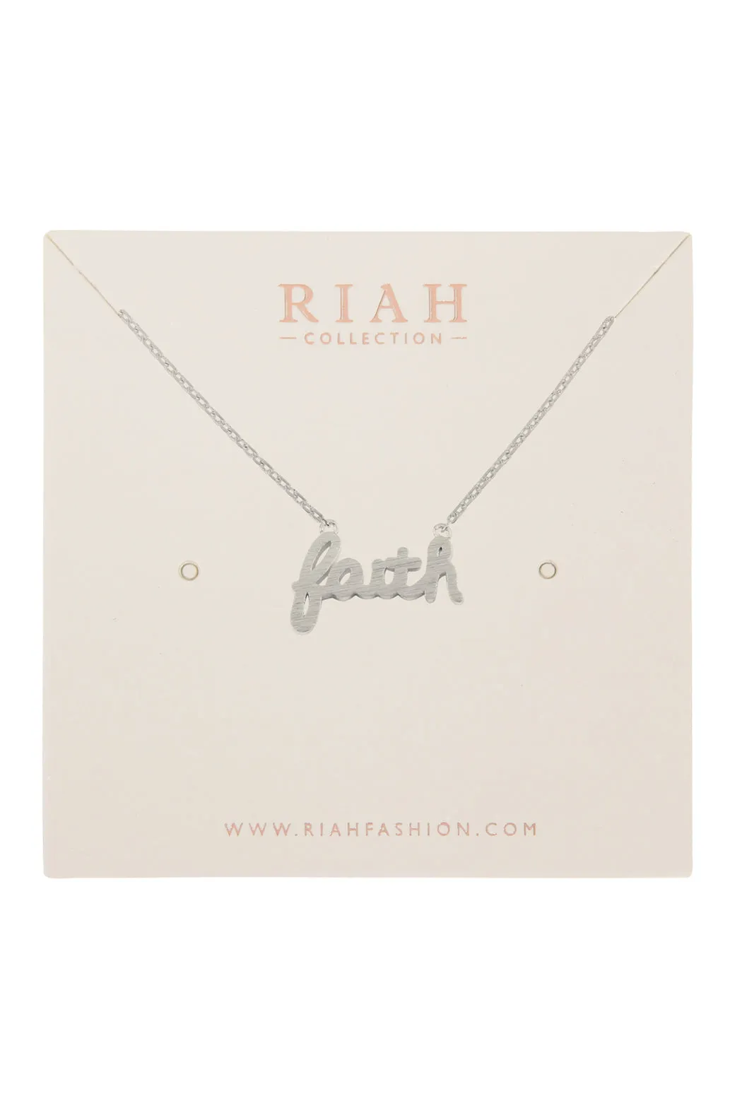 "Faith" Cast Necklace