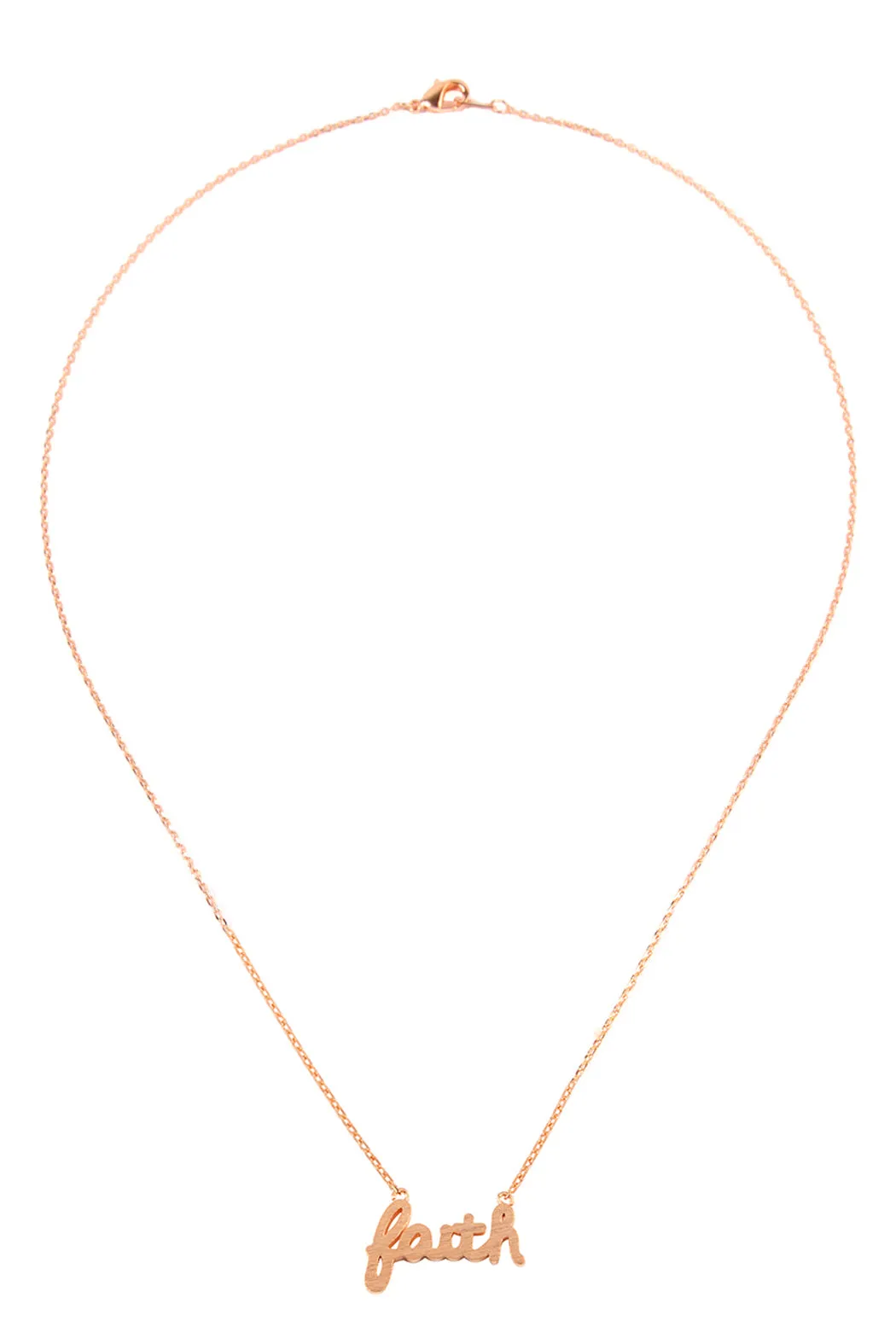"Faith" Cast Necklace
