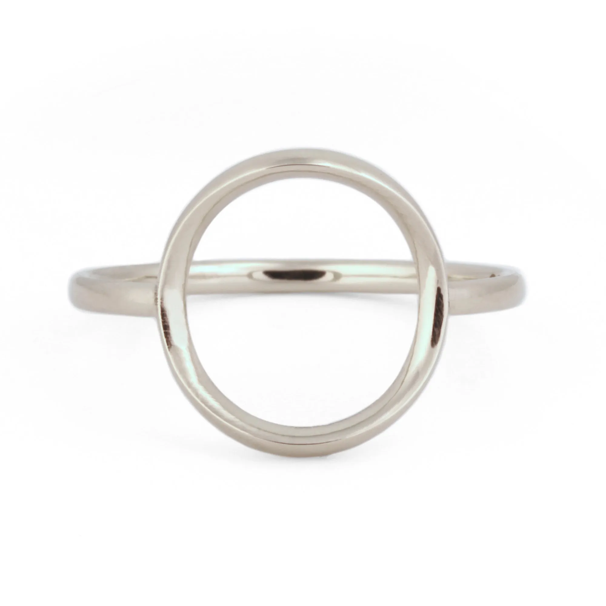 "Karma" Open Circle Ring in 14K Gold