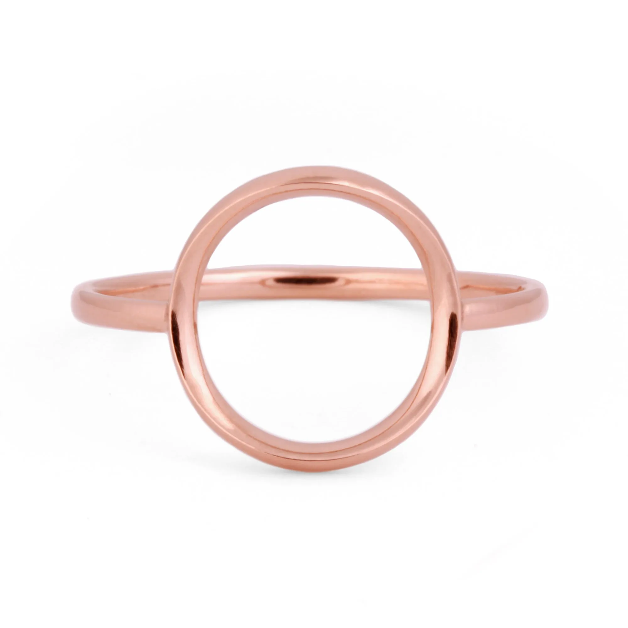 "Karma" Open Circle Ring in 14K Gold