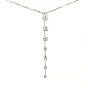 Rahaminov Diamond Bar Necklace