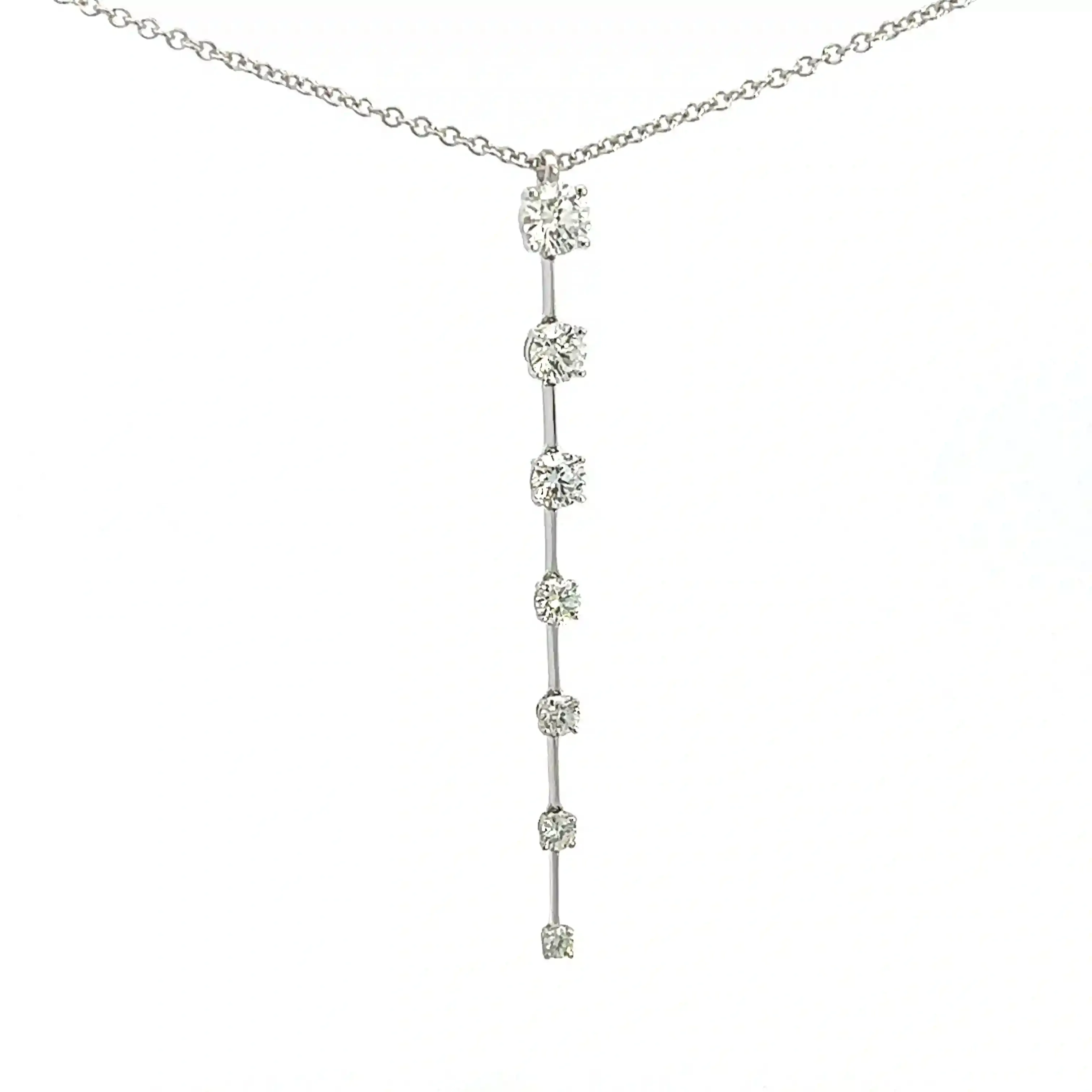 Rahaminov Diamond Bar Necklace