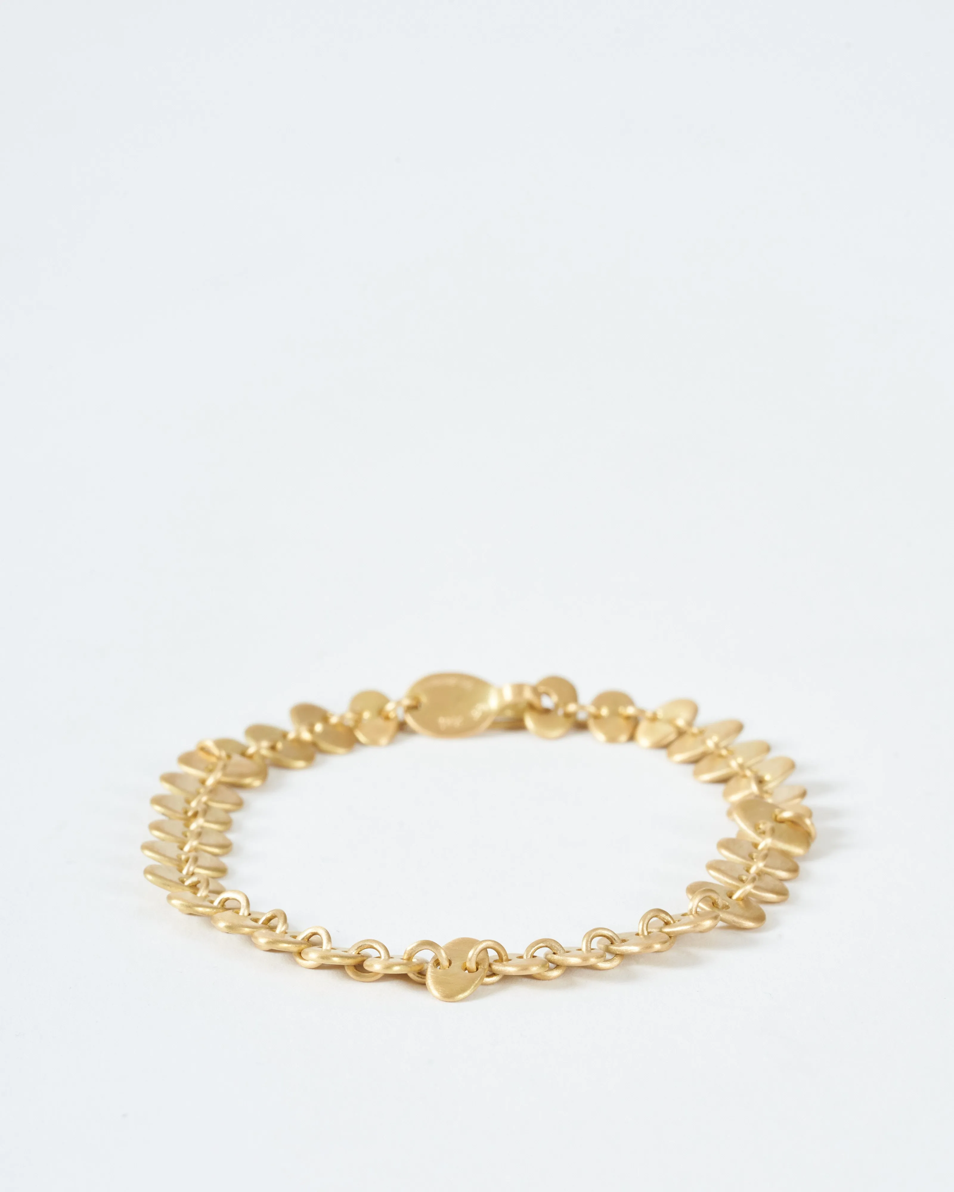 rain bracelet small oval gold