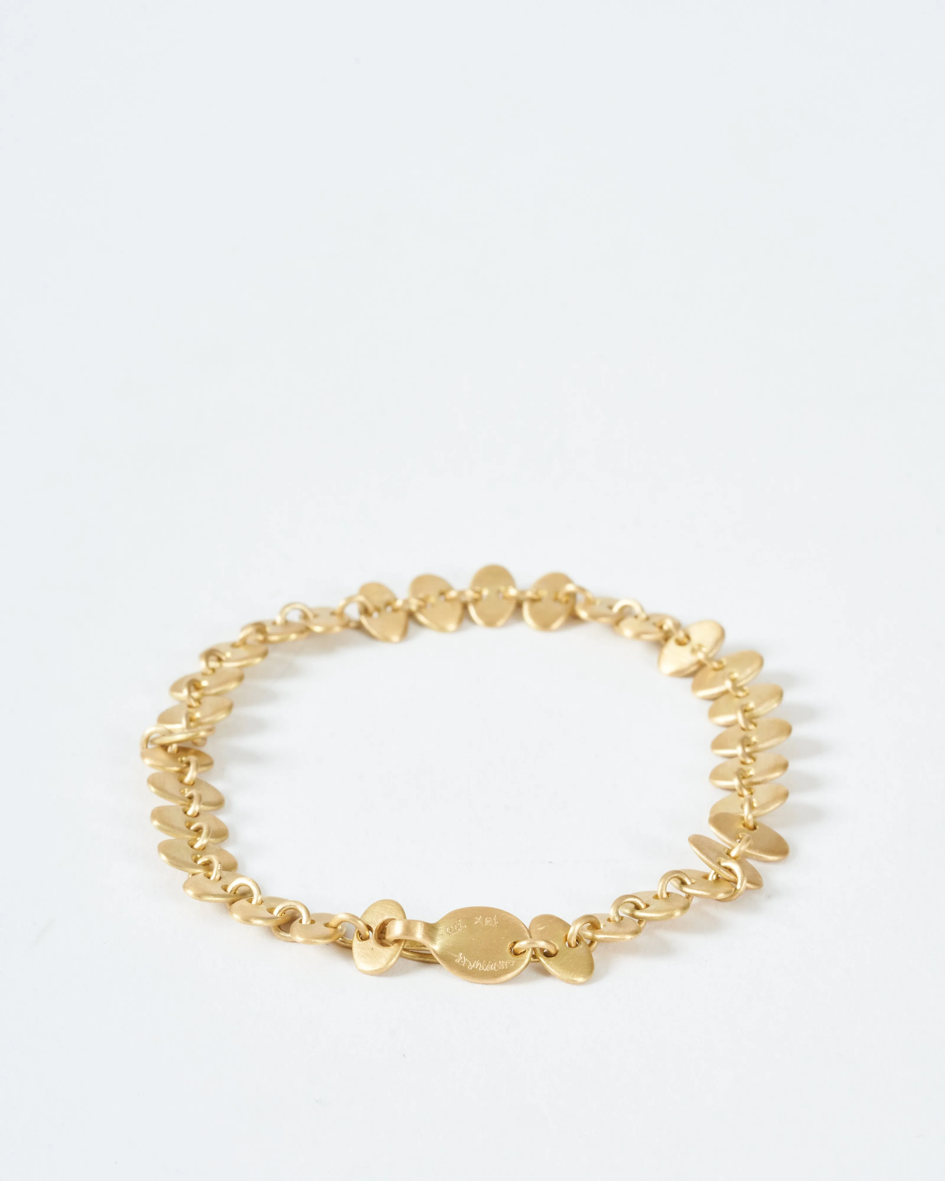 rain bracelet small oval gold
