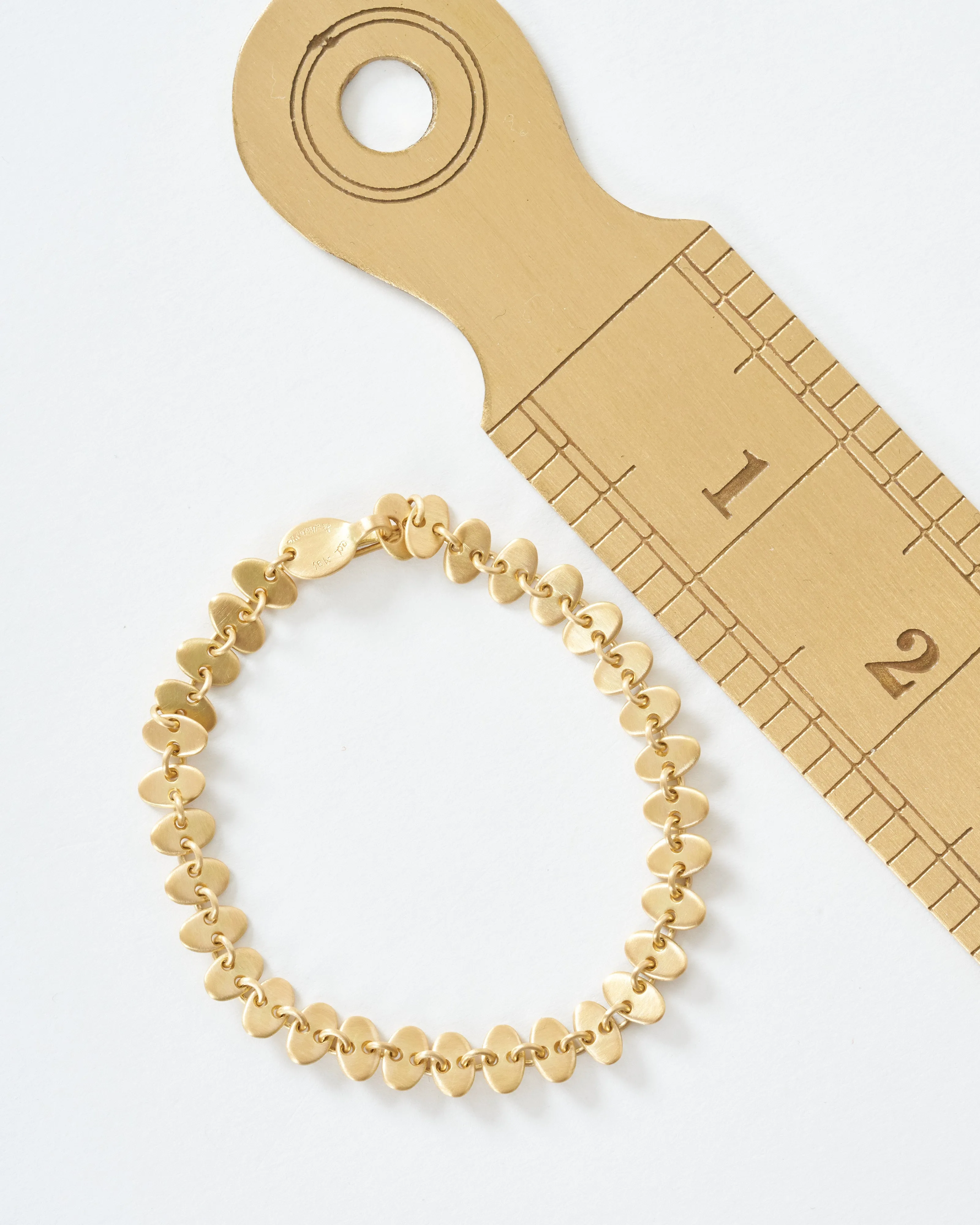 rain bracelet small oval gold