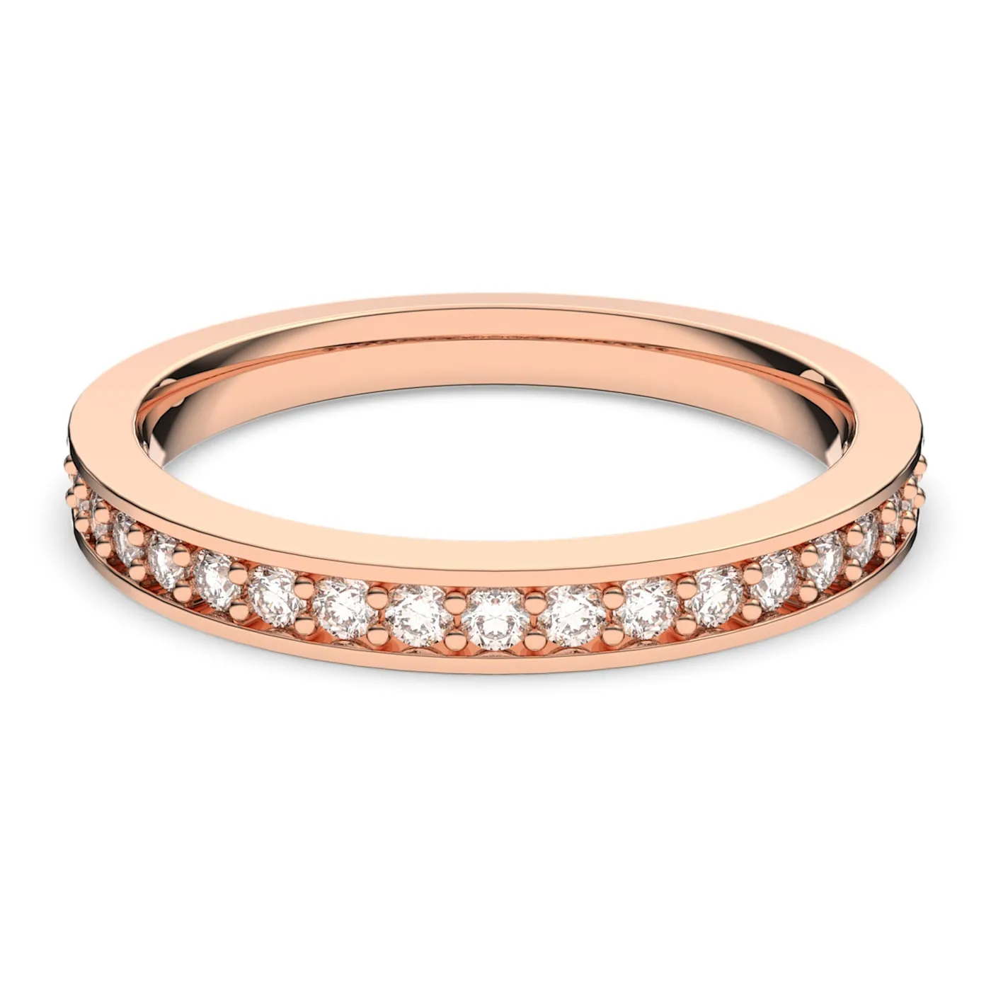 Rare ring White, Rose gold-tone plated