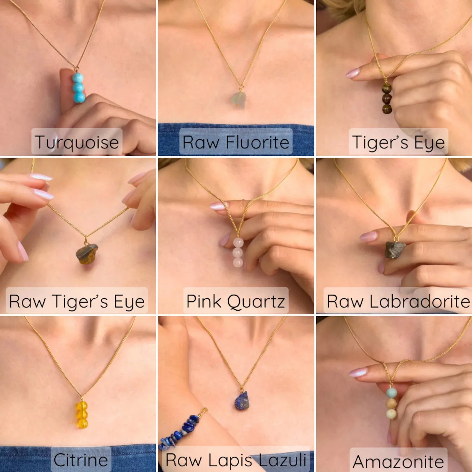 Raw Lapis Lazuli Minimalist Necklace