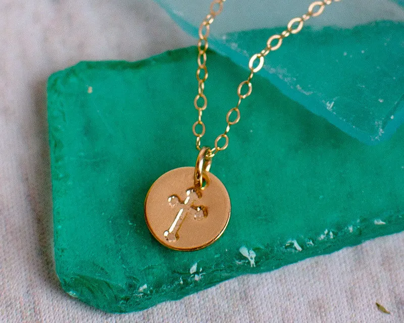 rebecca gold cross necklace
