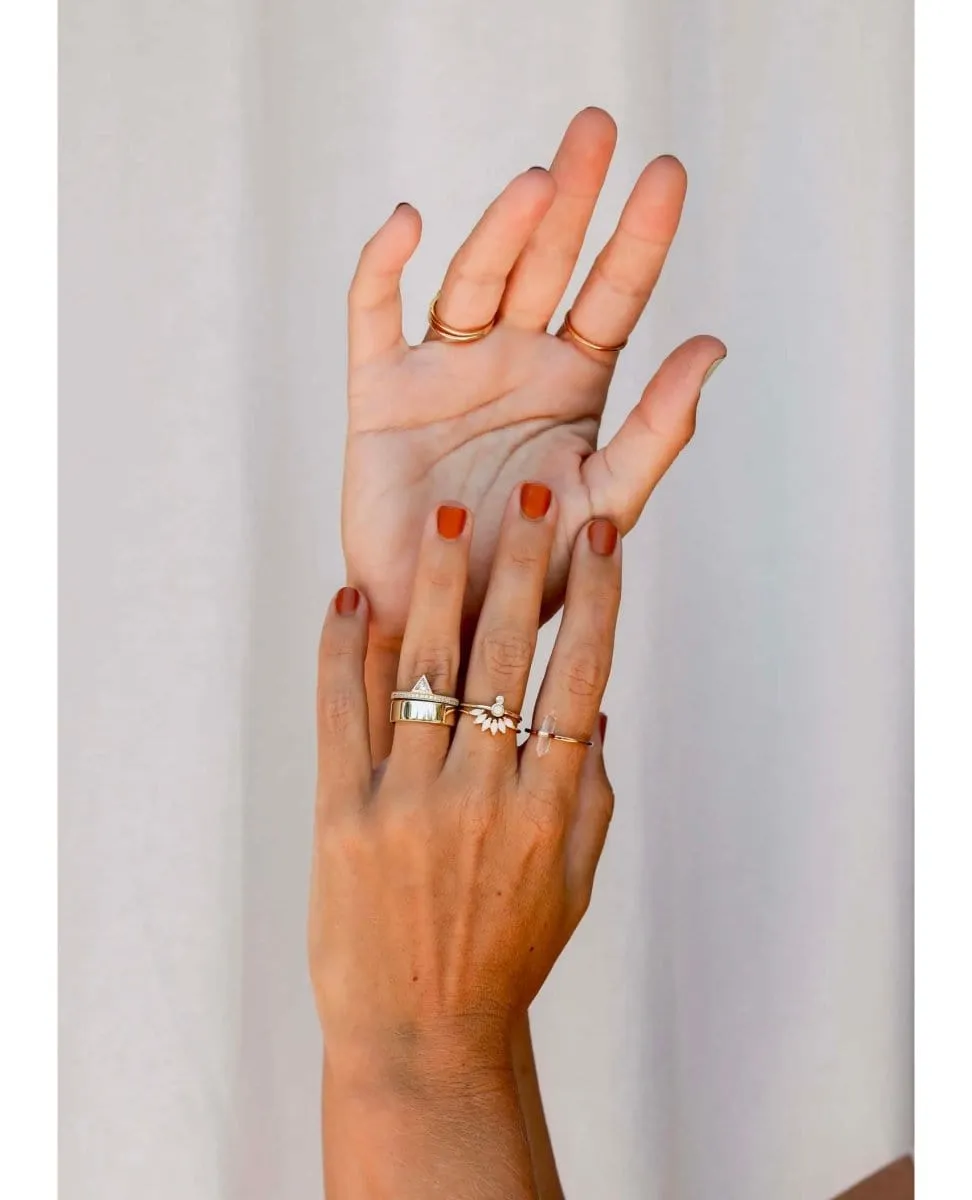 Restocking Ring Stacked Triangle