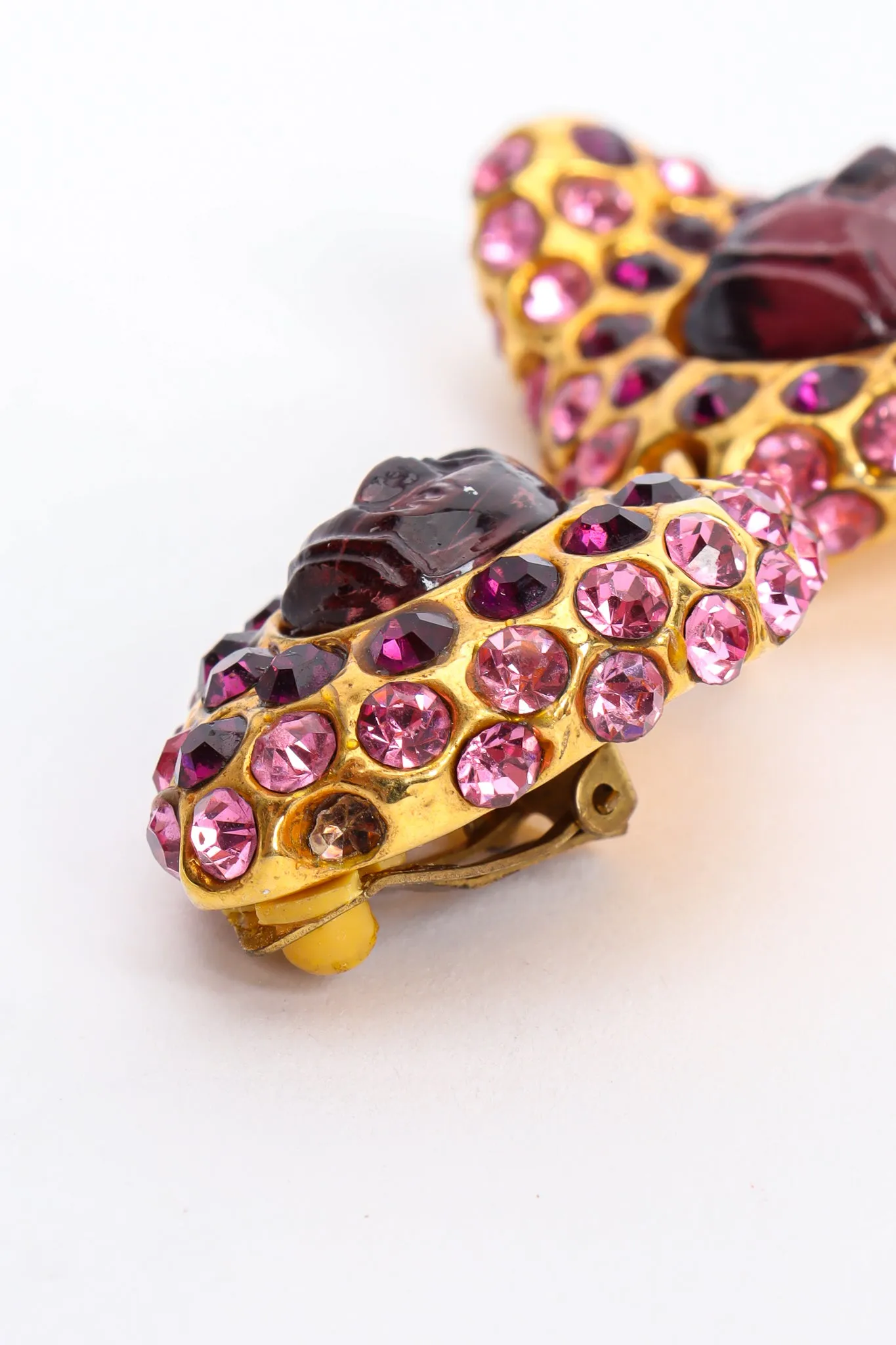 Rhinestone Face Earrings