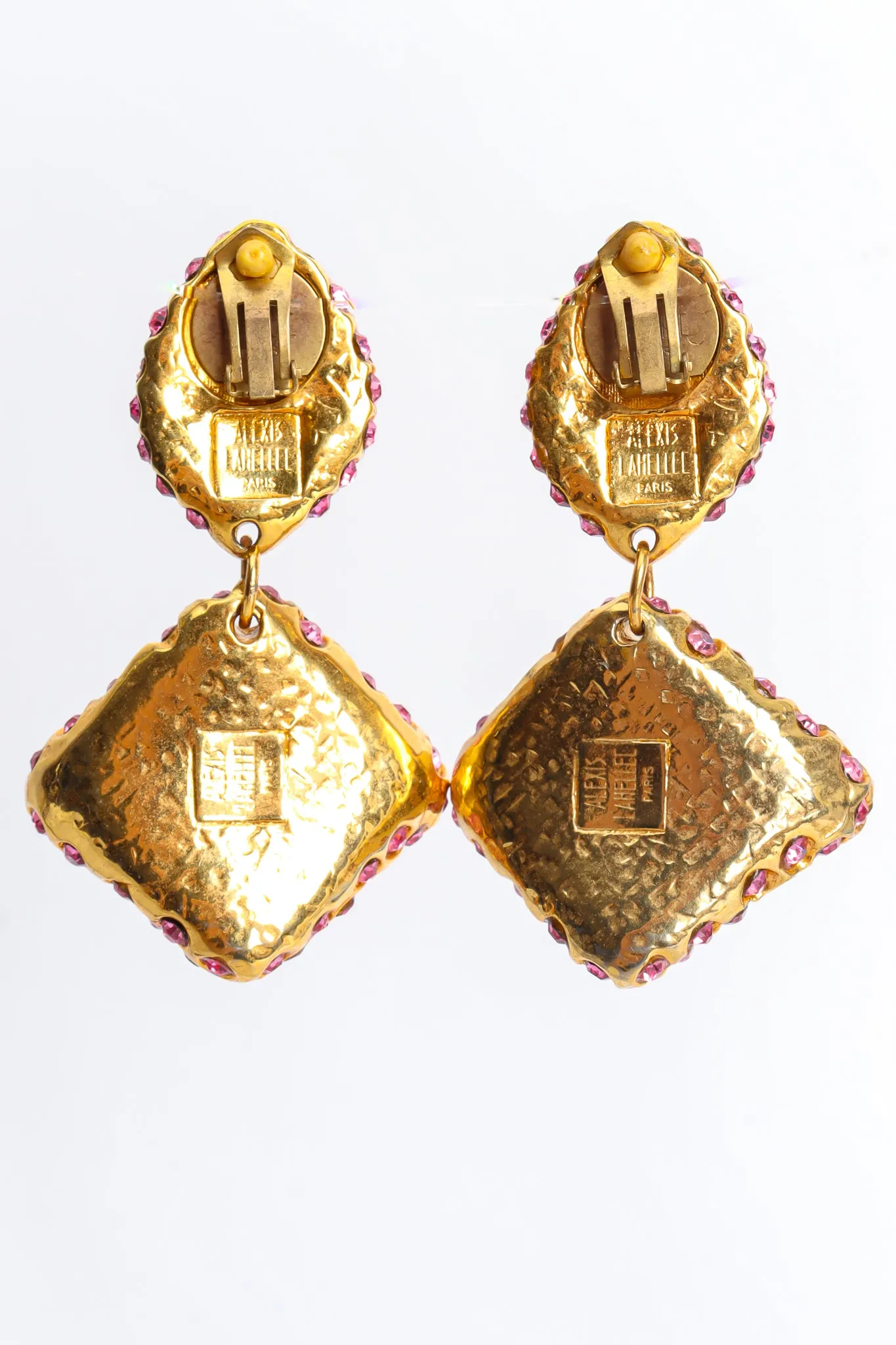 Rhinestone Face Earrings