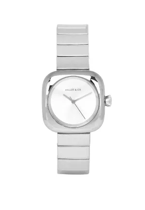 Riley Silver Stainless Steel Analog Watch (Silver)