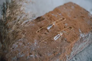 Roaming Spirit Gold-Plated Gemstone Threader Earrings