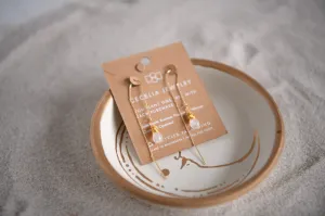 Roaming Spirit Gold-Plated Gemstone Threader Earrings