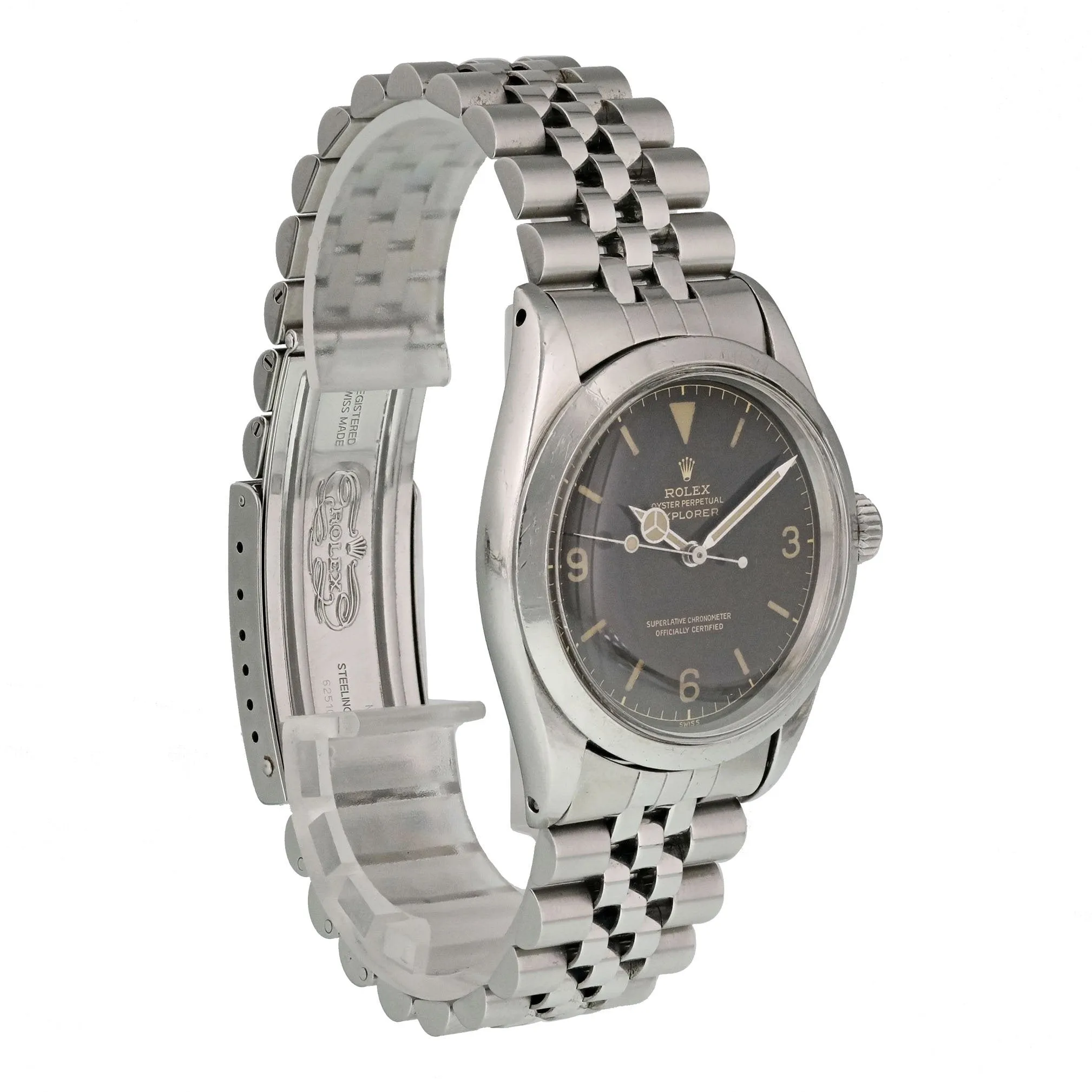 Rolex Explorer 1016 Tropical Gilt Dial Mens Watch Very Rare