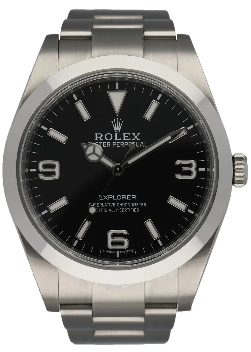 Rolex Explorer 214270 MK2 Dial Men's Watch Box & Papers