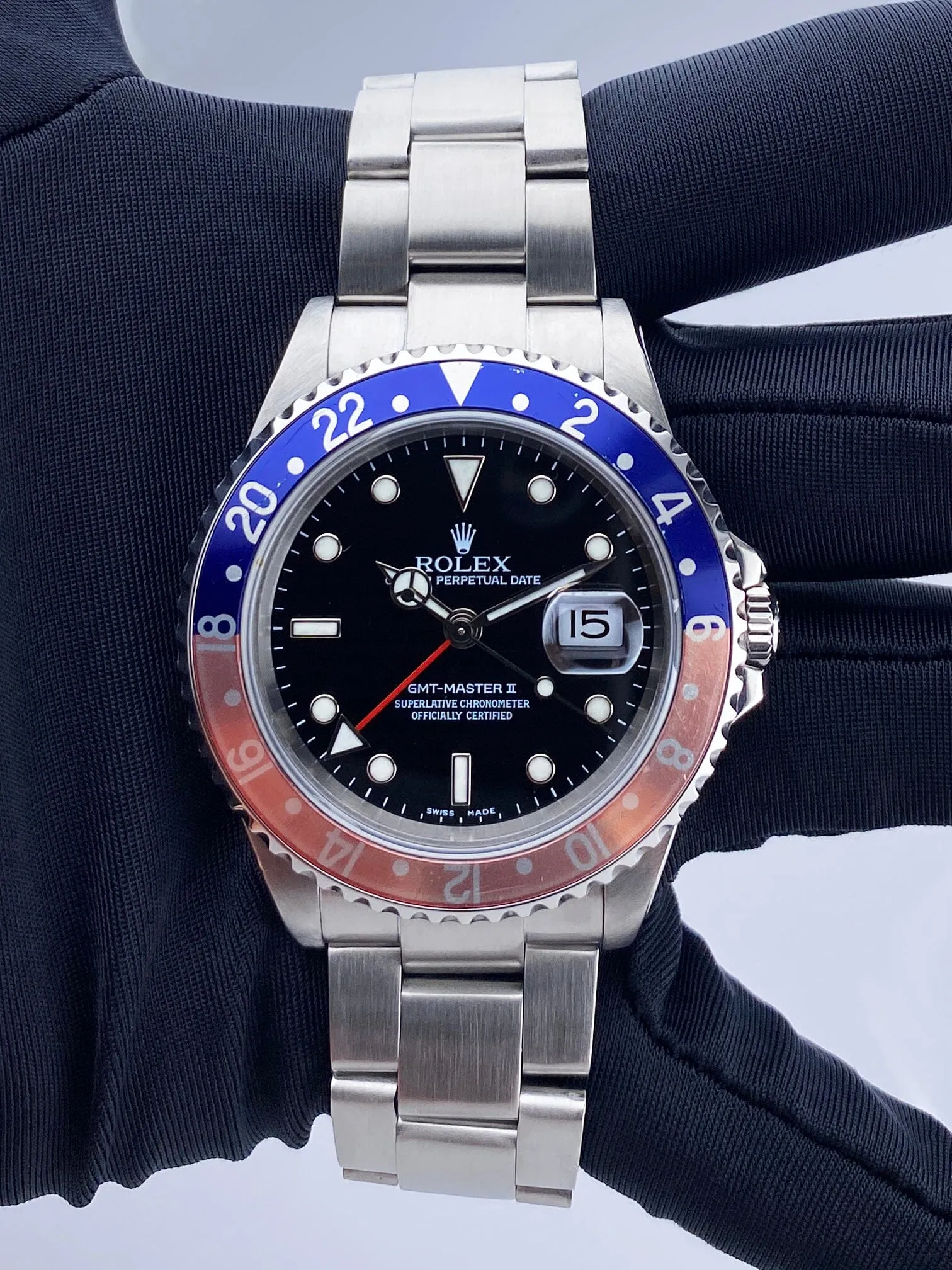 Rolex GMT Master II 16710 Pepsi Bezel Mens Watch