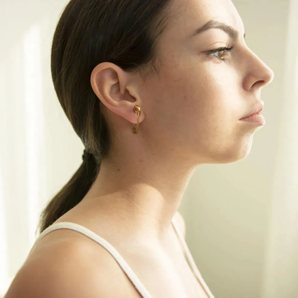SAFETY PIN EARRINGS
