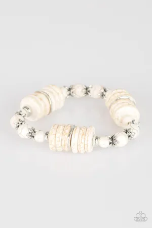 Sagebrush Serenade White Paparazzi Bracelet