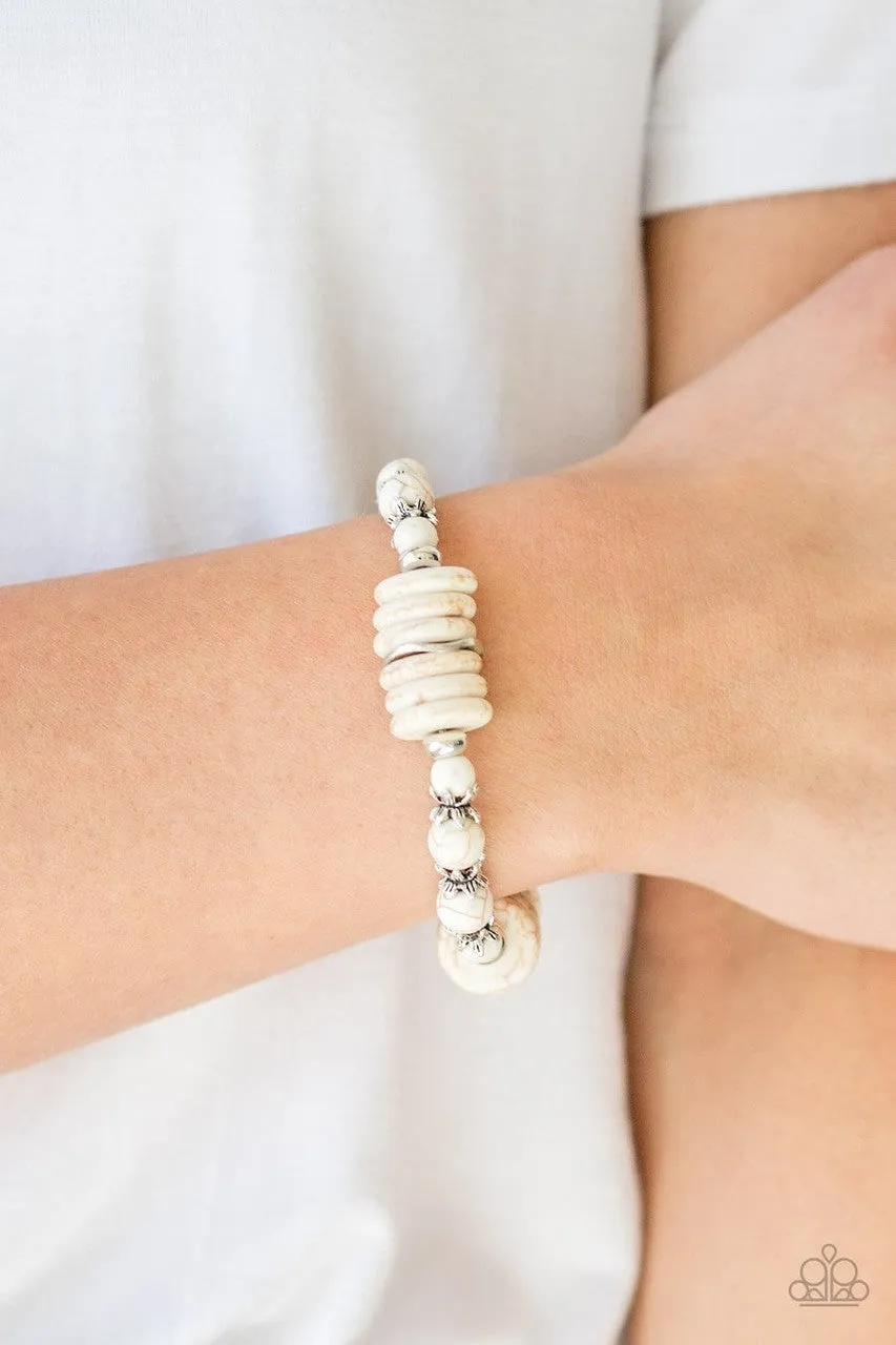 Sagebrush Serenade White Paparazzi Bracelet