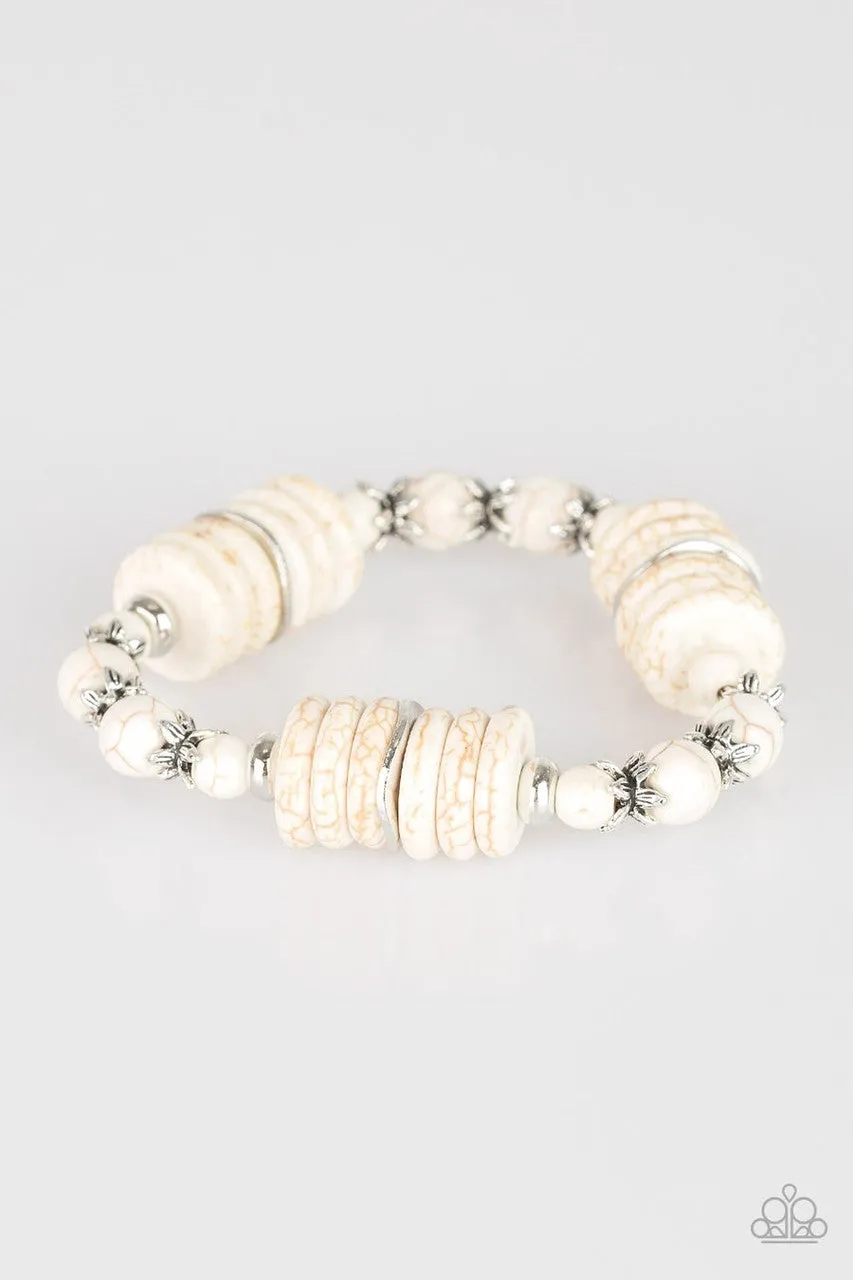 Sagebrush Serenade White Paparazzi Bracelet