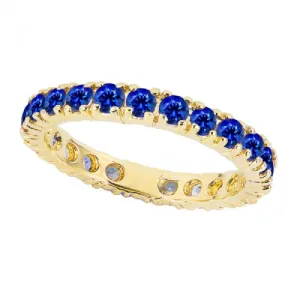 Sapphire Eternity Band